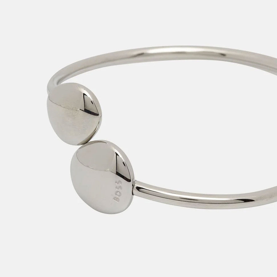 Boss Black Bangle - Silver