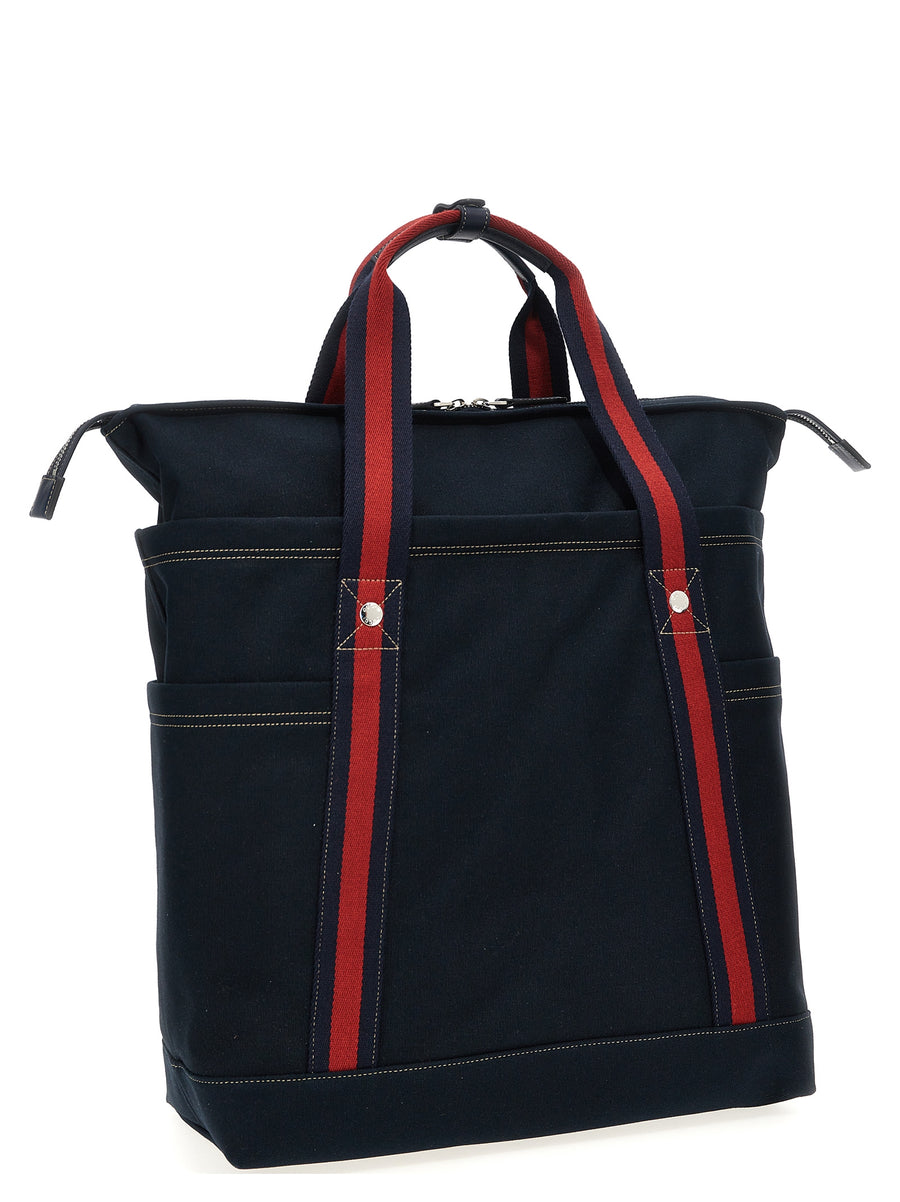 GUCCI Large Coat of Arms Shopping Bag – Blue