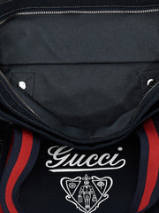 GUCCI Large Coat of Arms Shopping Bag – Blue