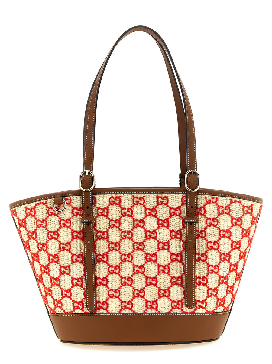 GUCCI Small GG Woven Shopping Bag – Multicolor