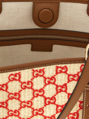 GUCCI Small GG Woven Shopping Bag – Multicolor