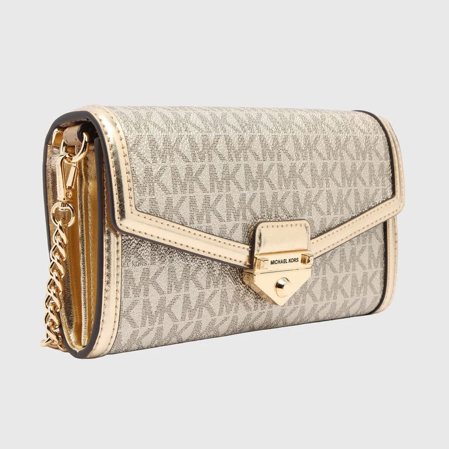 Michael Kors Wallet with shoulder strap Soho - Gold