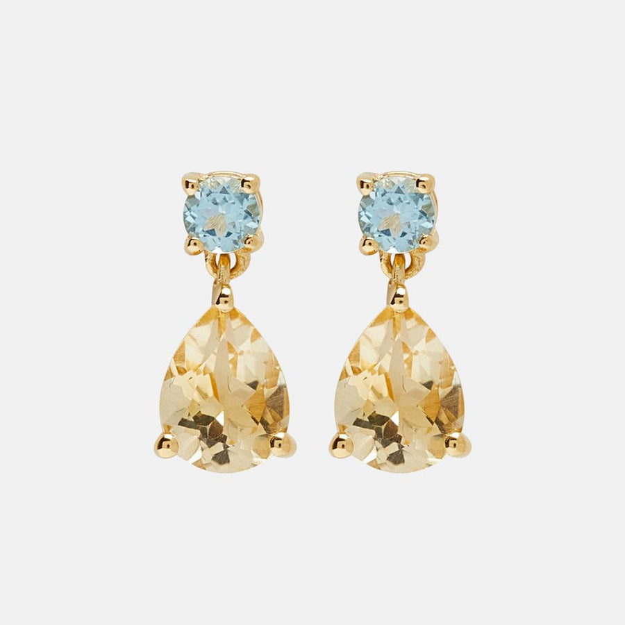 Revoni Silver Citrine earrings