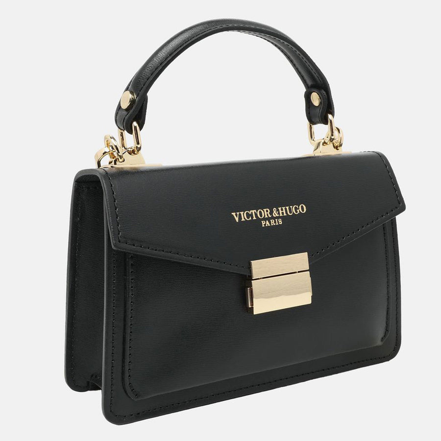 Victor & Hugo Leather cross body bag Leah - Black