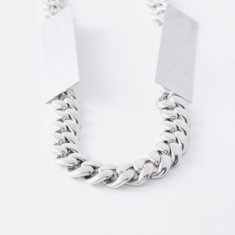 BIMBA Y LOLA Short Silver Link Necklace - Silver